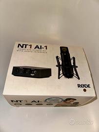 Microfono Rode NT1 + Scheda Audio Rode Al-1