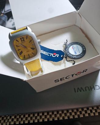 orologio sector giallo