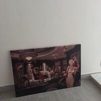 Poster su tela pop art 120x80 cm