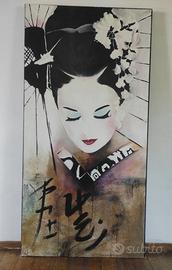 Dipinto originale su tela – Geisha giapponese