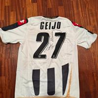 Maglia Udinese Geijo con firma - dedica - 2009-10
