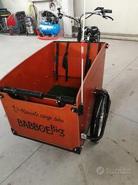 bicicletta cargo bike babboe elettrica