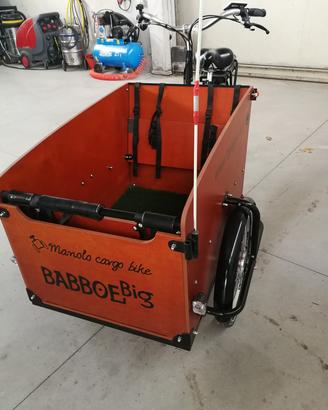 bicicletta cargo bike babboe elettrica