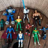lotto action figure supereroi Power ranger 