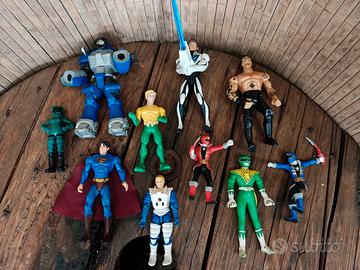 lotto action figure supereroi Power ranger 