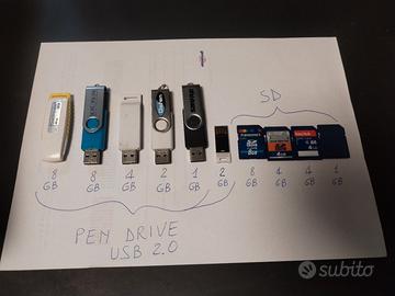 Pen drive e schede SD