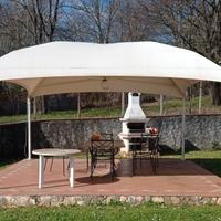 Gazebo Texabri in acciaio galvanizzato (5m x 5m)