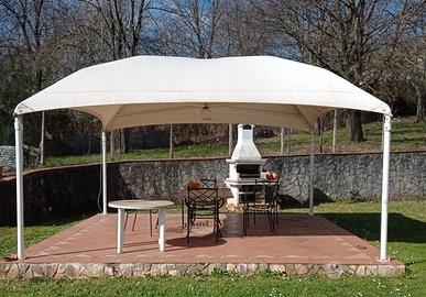 Gazebo Texabri in acciaio galvanizzato (5m x 5m)