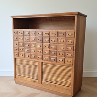 Cassettiera vintage legno massello 45 cassetti