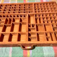 Cassetto tipografico porta caratteri