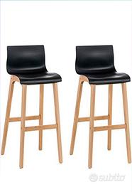 Set 2 Sgabelli colore nero