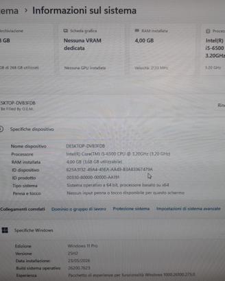 PC Desktop Win 11  Intel Core i5
