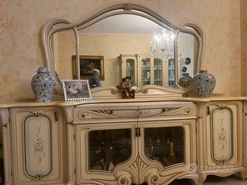 Contra mobile con specchiera  stile veneziano