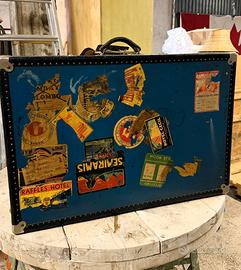 Valigia Baule Vintage Anni '50/'60 – Con Etichette