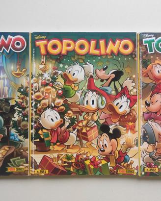 Fumetti Topolino Natale 3550-3551-3552