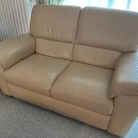 Divano in Pelle Beige