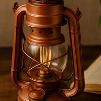 Lanterna lampada Feuerhand vintage restaurata