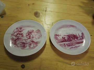 Piatti da esposizione rosa (2 pezzi)