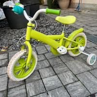 Bicicletta per bambini con rotelle removibili
