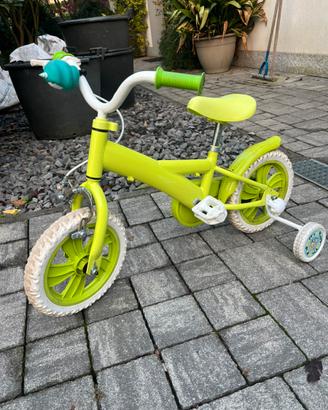 Bicicletta per bambini con rotelle removibili