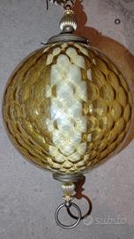 lampada vintage da soffitto in vetro di murano usa