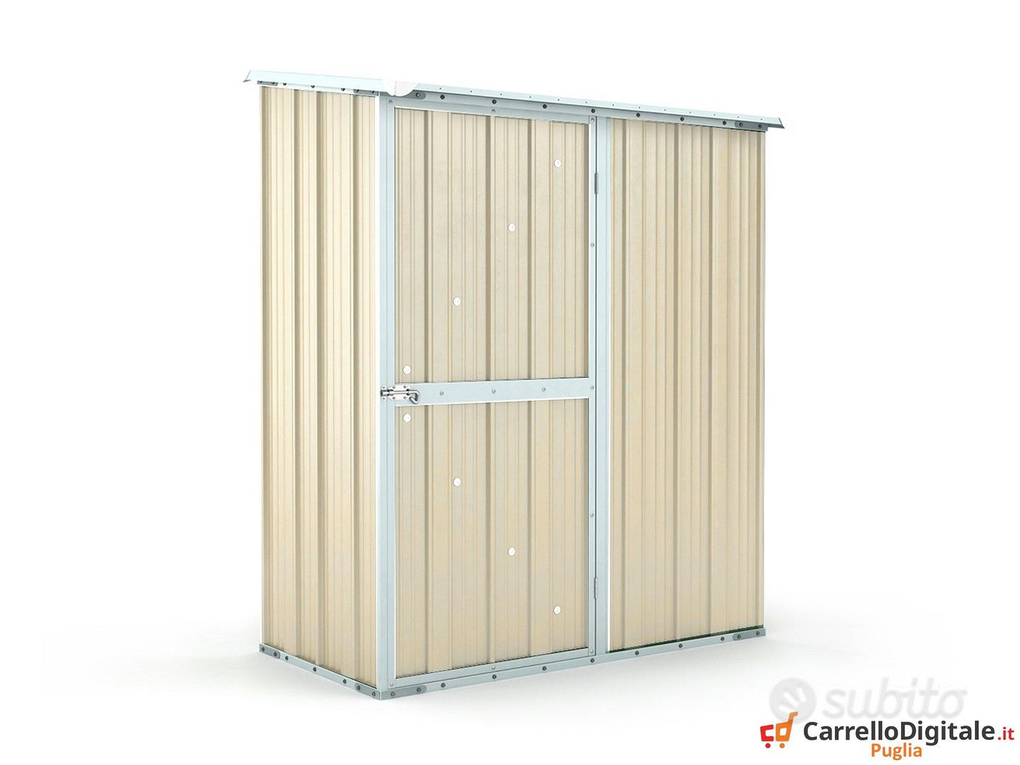 Casetta Da Giardino In Acciaio Zincato Notek Box - 1.55x1.00x1.92 M Bianco - Foto 7