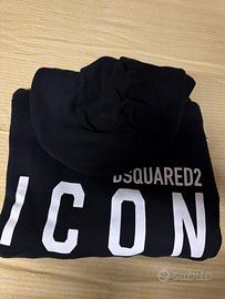 Felpa con cappuccio DSQUARED2 nera