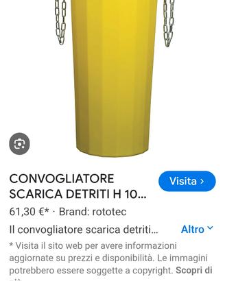 convogliatore detriti
