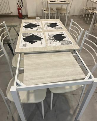 Tavolo apribile + 6 sedie – SUPER PREZZO 115€