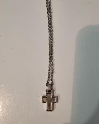 ✨ COLLANA BROSWAY CROCE IN ACCIAIO