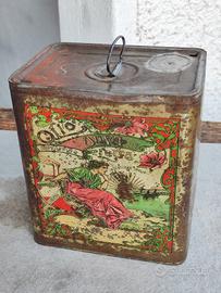 Scatola latta olio Lucca