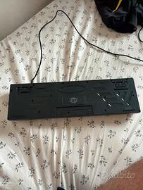 Tastiera PC USB nera con tastierino numerico