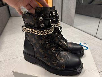 Stivali stivaletti anfibi donna guess n. 39 nuovi