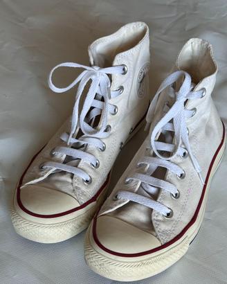 Converse All Star alte bianco classico