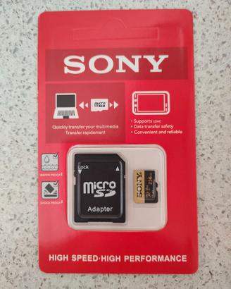 microsd micro sd 256 Gb Sony nuova