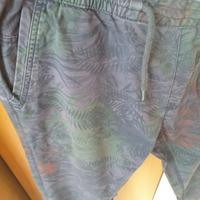 Pantalone ragazzo  a fiori tonalità blu