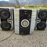 stereo CD e cassette vintage