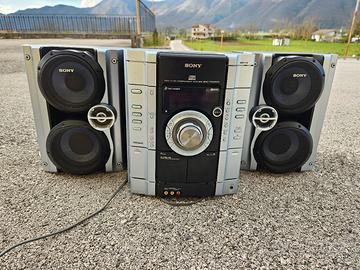 stereo CD e cassette vintage