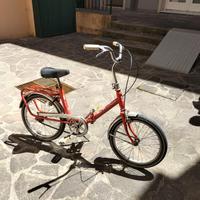 Bici Bianchi 18" aqui pieghevole rossa  vintage