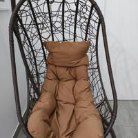Sedia a Dondolo in rattan 