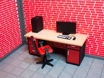 Miniatura di scrivania diorama scala 1/18