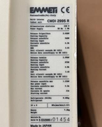 Condizionatore EMMETI dual split