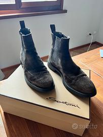 Stivaletto scamosciato colore testa di moro n. 40