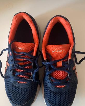 Scarpe running Asics blu e arancioni - Taglia 38