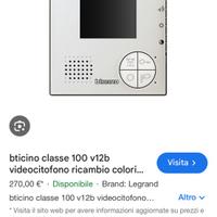 Video citofono bticino classe 100