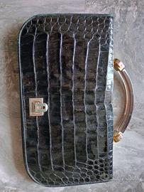 borsa coccodrillo vintage