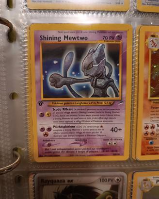 shining mewtwo prima serie , charizard