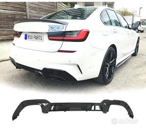 DIFFUSORE BMW G20 G21 19- LOOK M PERFORMANCE NERO 