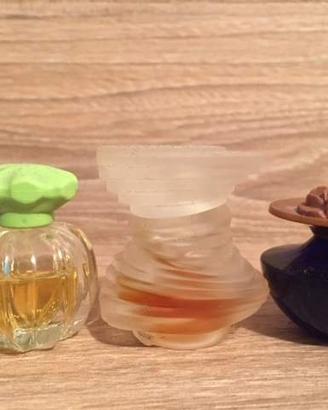 Miniature di profumo anni '80