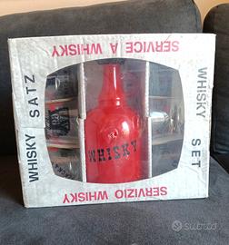 set vintage Da whisky in vetro Cerve made in Italy